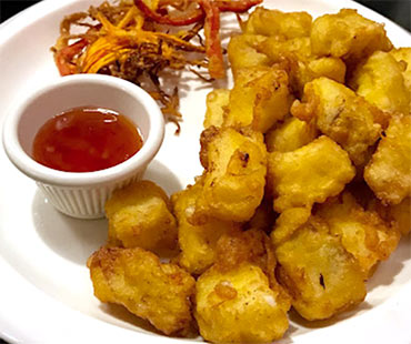 Bocados de tempura de Pescado