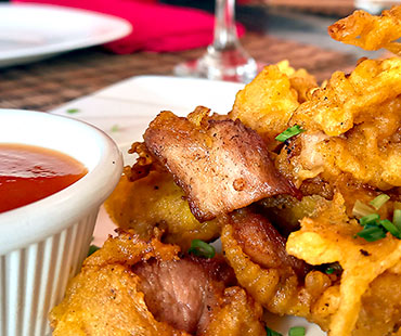 Bocados de tempura de Cerdo