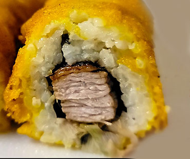 Sushi Tempura Roll pollo/cerdo/vegetales